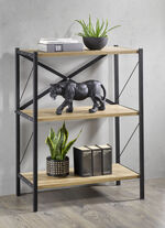 Staande plank met metalen frame HONINGEIK