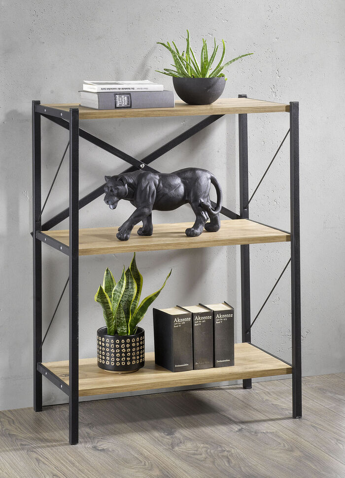 Staande plank met metalen frame HONINGEIK