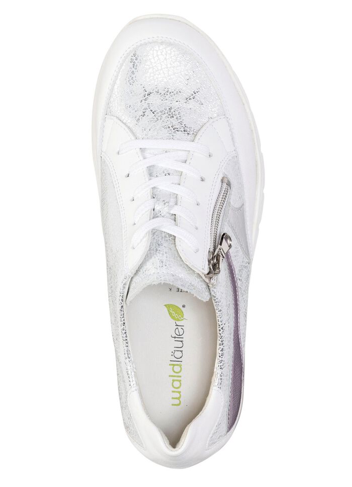 Waldl&auml;ufer vetersneakers met metallic reli&euml;f 