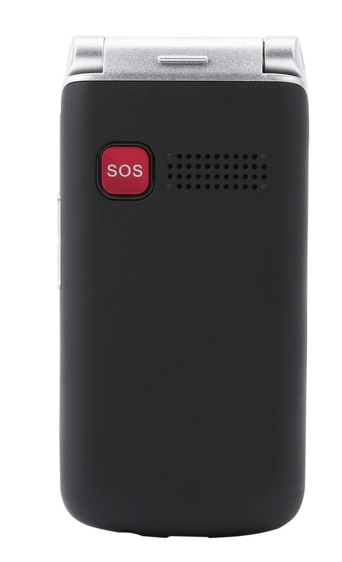 Olympia Style Duo klaptelefoon met extra groot lettertype ZWART