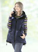 Vest met decoratieve ritsen 