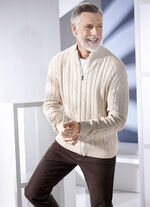 Jack met volledige ritssluiting verkrijgbaar in 5 kleuren BEIGE