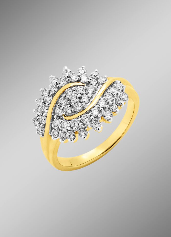 Damesring met 45 diamanten 