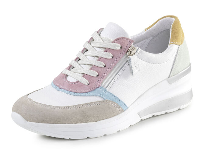 ELENA EDEN sneakers in kleurrijke pasteltinten WIT-BONTE