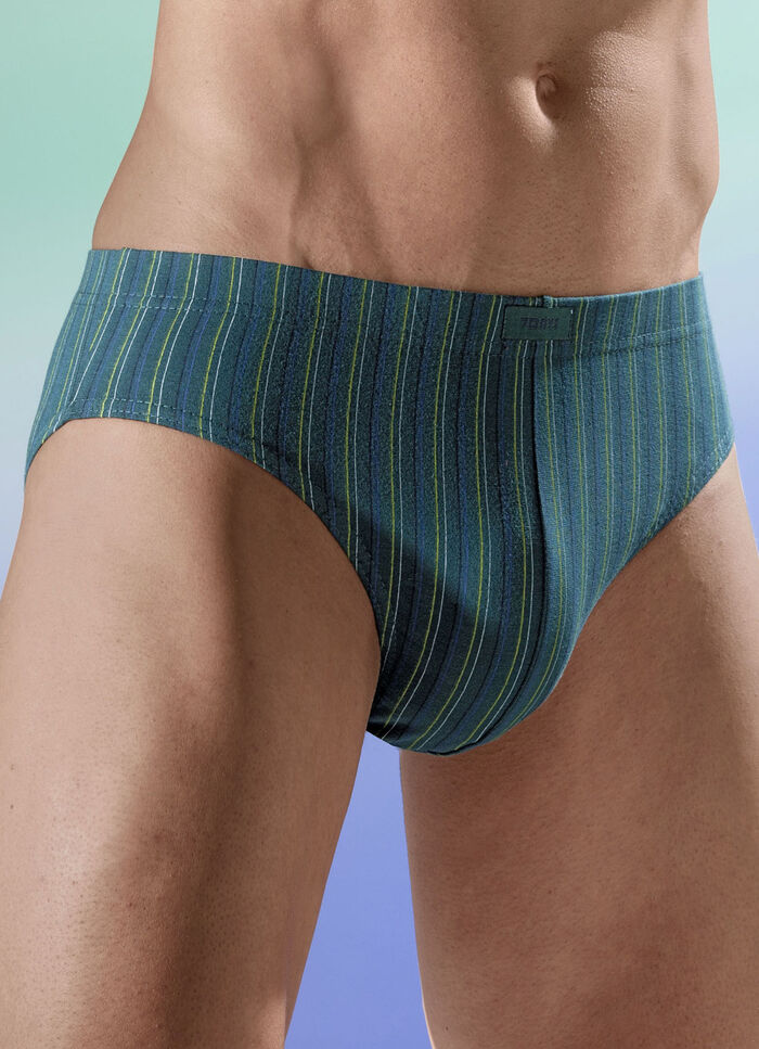 Pak van vier slips met streepjesmotief 