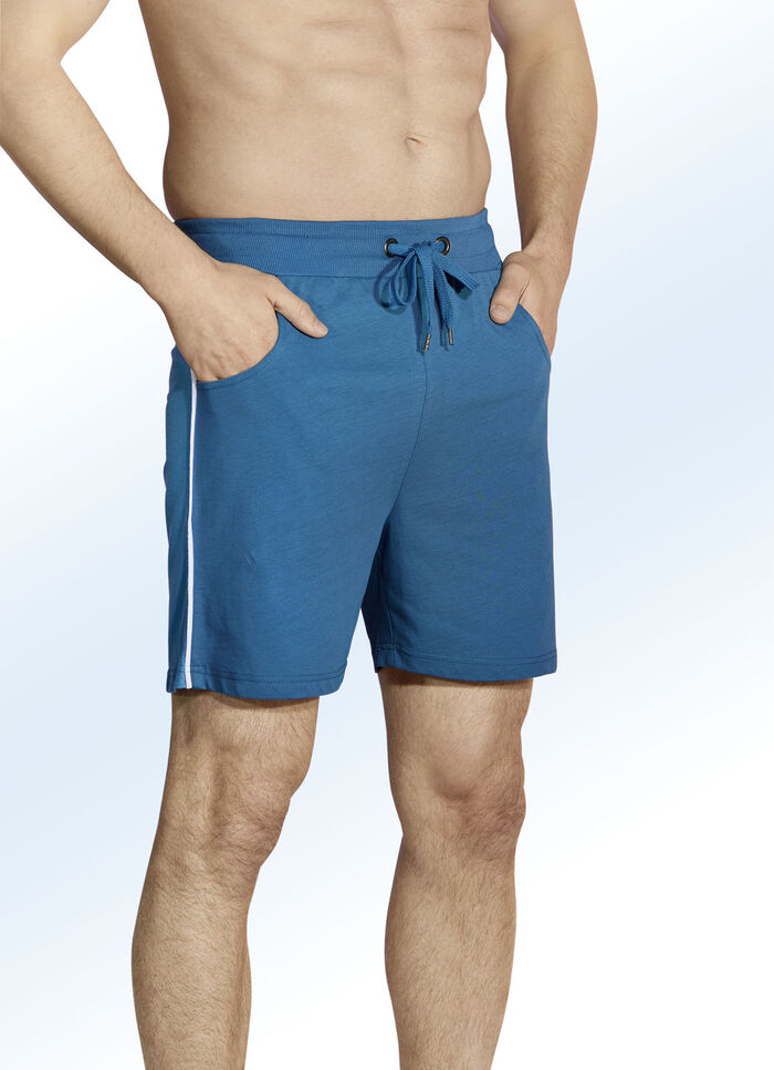 Tweepack slaap- en vrijetijdsshorts met trekkoord en zakken 