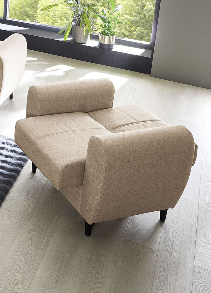 Vrijstaande gestoffeerde meubels met bedfunctie BEIGE