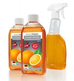 Oranje reinigingsset met gratis afvoersticks 