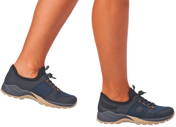Rieker sneakers met uitneembare MemoSoft textielinleg 