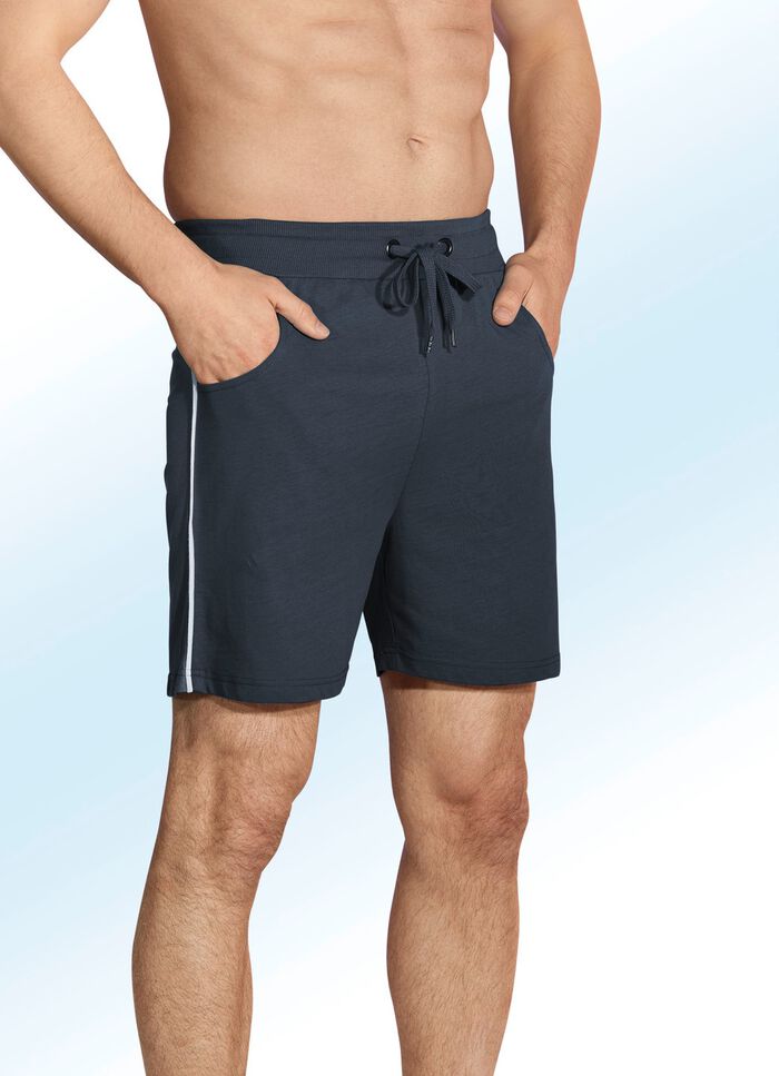 Tweepack slaap- en vrijetijdsshorts met trekkoord en zakken 