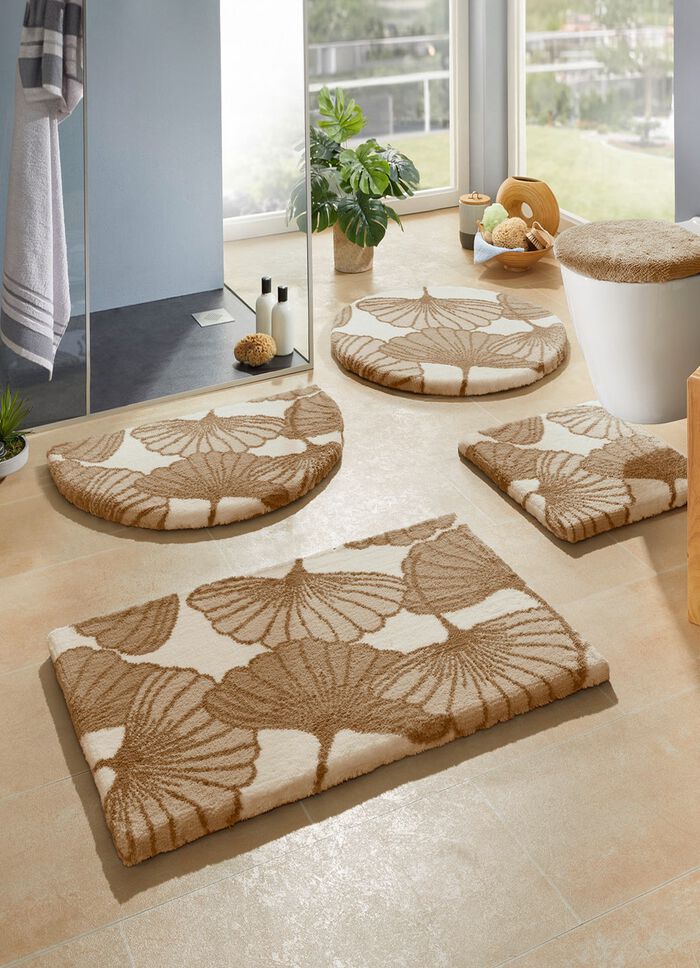 Badkamerset met ginkgo-bladmotief 