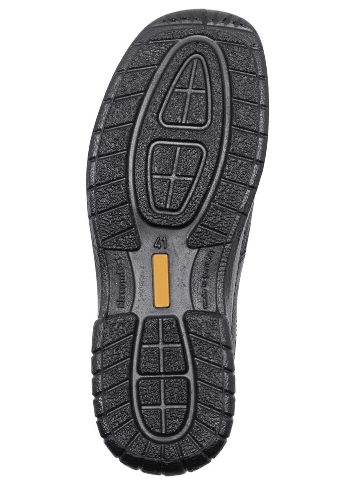 GINO GALANTE, klassieke heren veterschoen, met uitneembaar voetbed ZWART