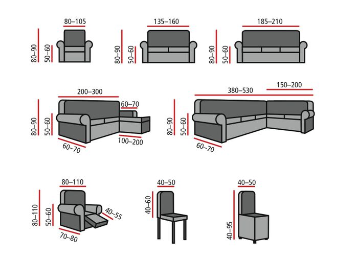 Zeer elastische stretchhoezen voor een chique woning PAARS
