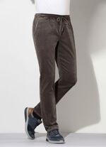Corduroy broek met elastische tailleband in 3 kleuren 