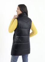 Functioneel lang vest met 2-wegritssluiting 