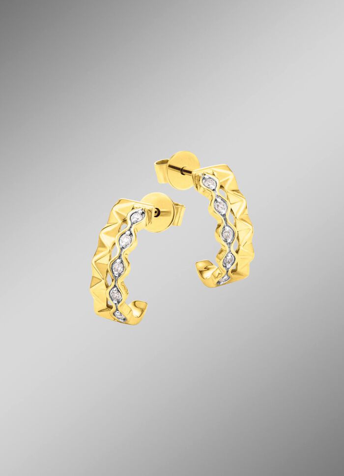 Oorbellen met stijlvolle glitter 