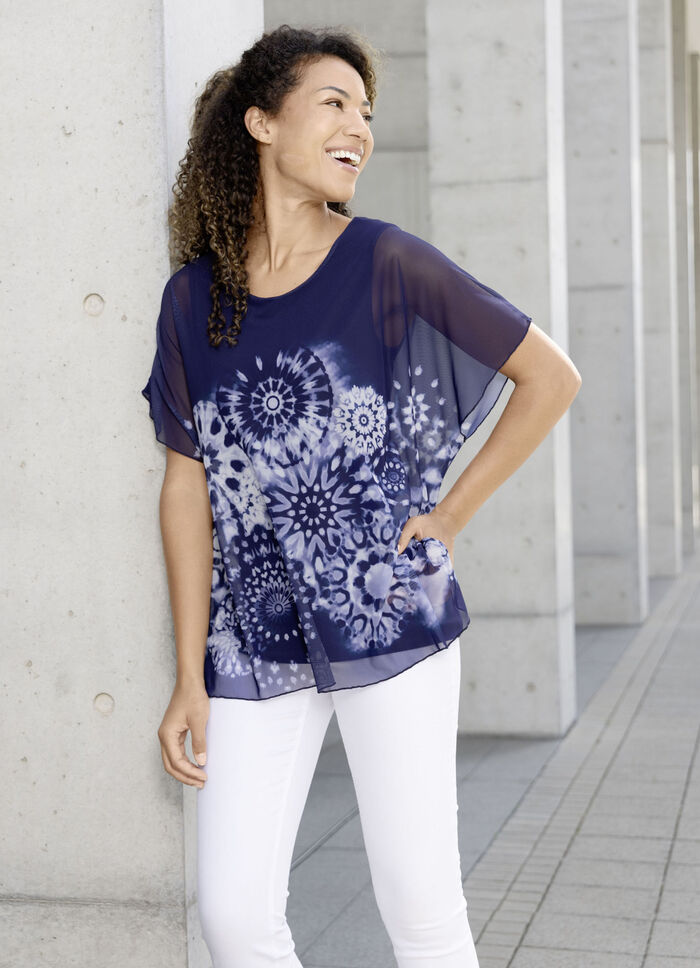 Tuniek met geïntegreerd bovenstuk 