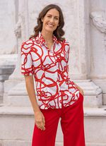 Blouse met overhemdkraag 