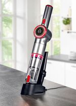 2-in-1 accu-hand- en vloerstofzuiger "MX14 max" met uitgebreide accessoires ZILVER-ROOD