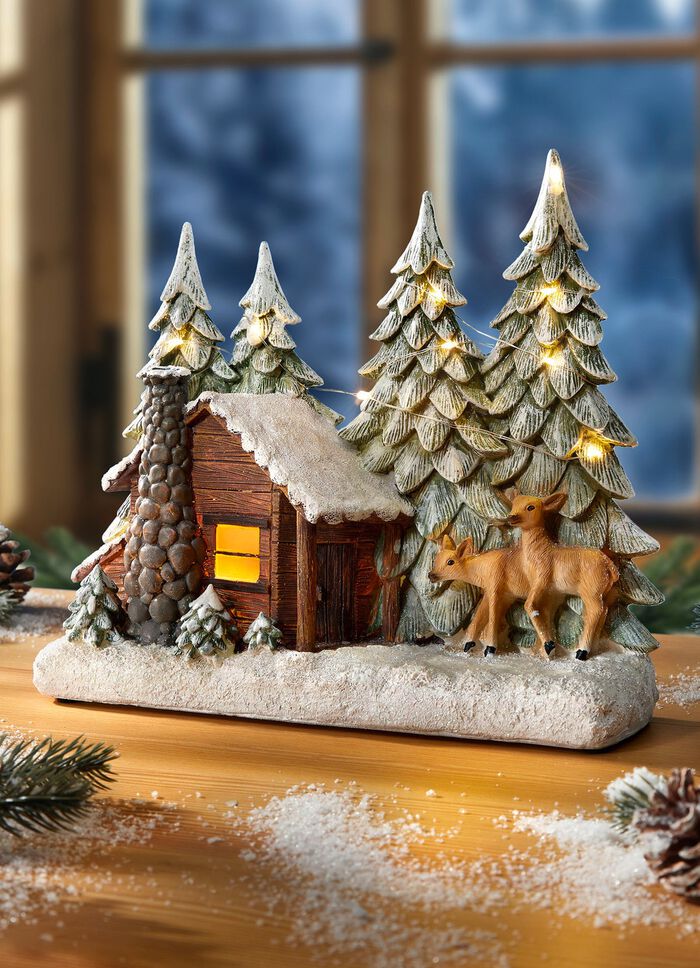 Verlichte boshut met timerfunctie 