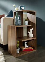 Bijzettafel, ook te gebruiken als boekenplank NOTENBOOM