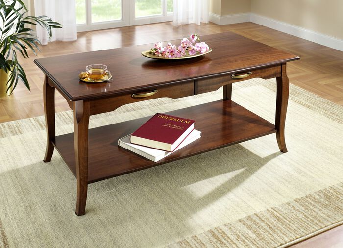 Salontafel met echt houtfineer 