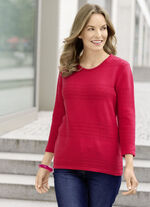 Trui in een decoratieve mix van patronen 