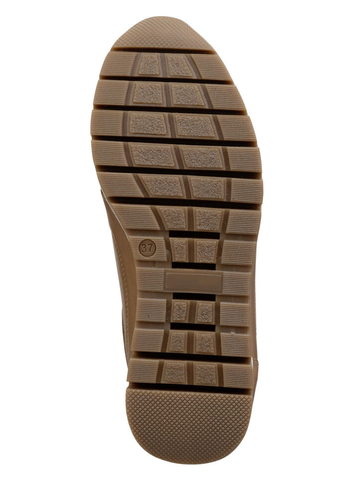 ELENA EDEN, sportieve damessneakers, breedte H, met uitneembaar voetbed CAMEL