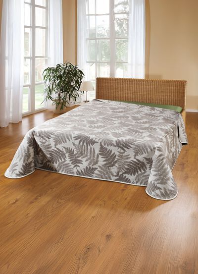 Sprei met natuurlijke bladmotieven 