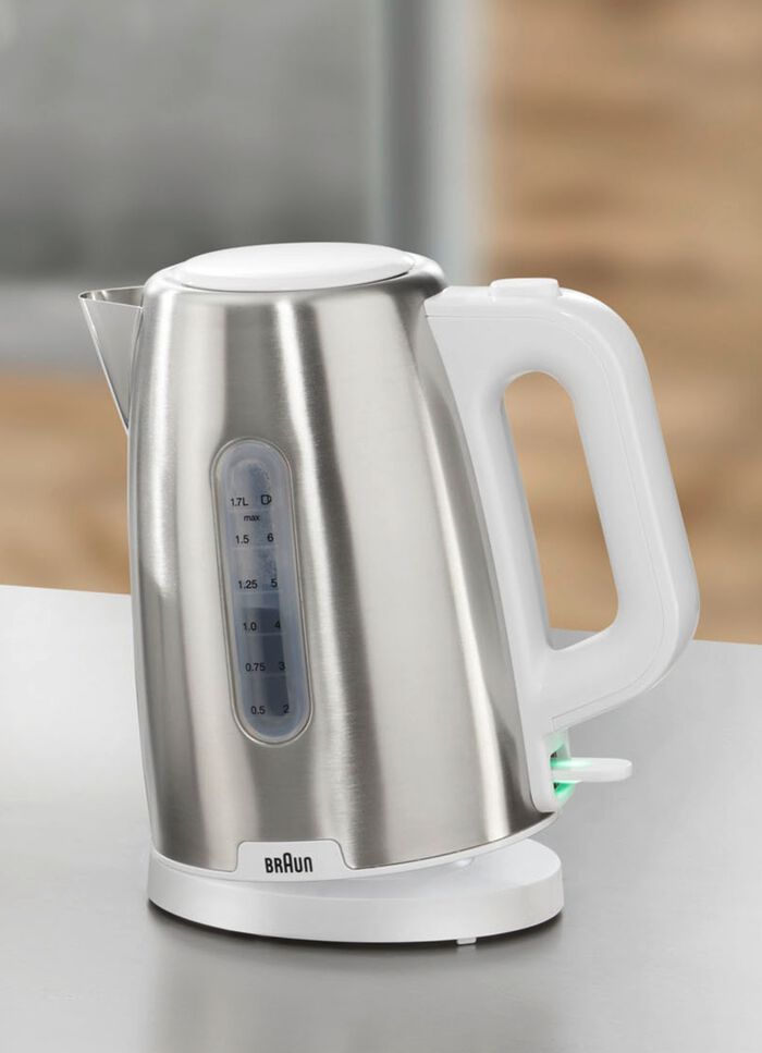 BRAUN PurShine ontbijtserie van hoogwaardig roestvrij staal WIT-ZILVER