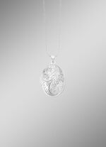 Elegante medaillon van zilver 925/- fijn 