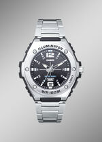 Sportief quartz herenhorloge met roestvrijstalen band 