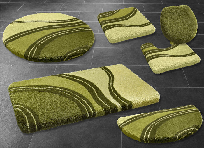 Badmattenset met antislip-onderkant GROEN
