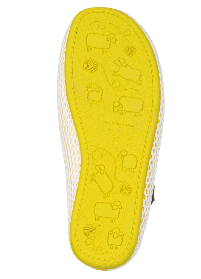 Comfortabele damespantoffels, breedte H, met uitneembaar voetbed GELB