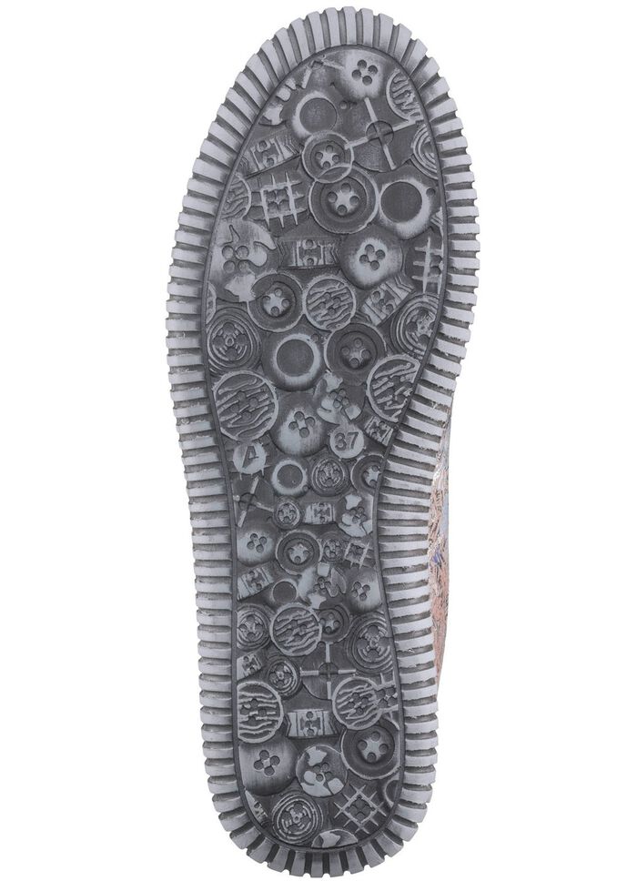 Gemini sneakers gemaakt van deels gebloemd rundleer 