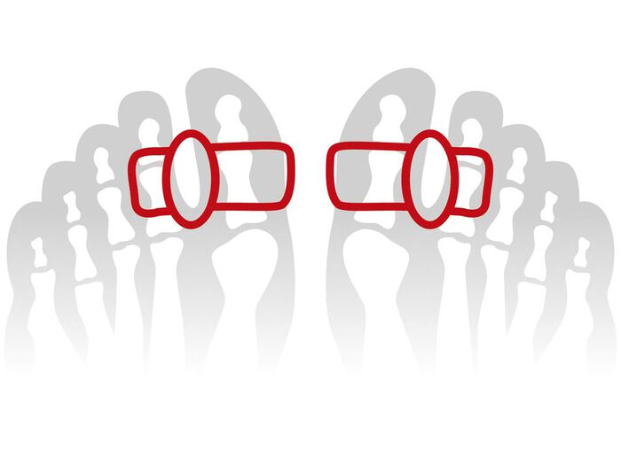 &lsquo;Fu&szlig;Gut&lsquo; gel-corrector met dubbele ring 