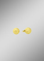 Gefacetteerde gouden oorknopjes 