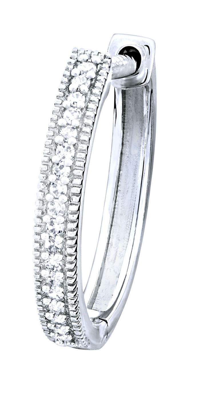 Creoolse oorbellen met diamanten