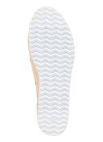 ELENA EDEN pantoffels gemaakt van zacht nappaleer met perforaties LICHTBEIGE