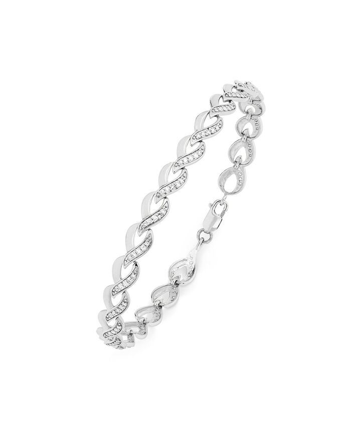 Hoogwaardige armband in witgoud 