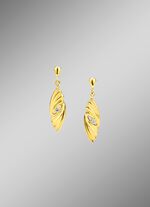 Opengewerkte oorknopjes met synthetische zirkonia 