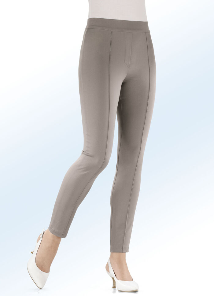 Soft-stretch-broek TAUPE