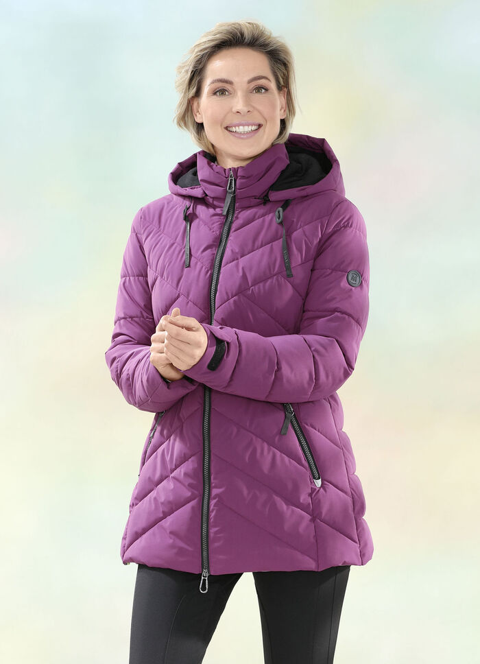 Functionele jas met afneembare capuchon 