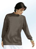 Pullover met combi-wolzegel MOKKA