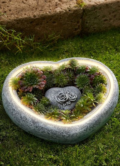 LED-hartvormige plantenbak 