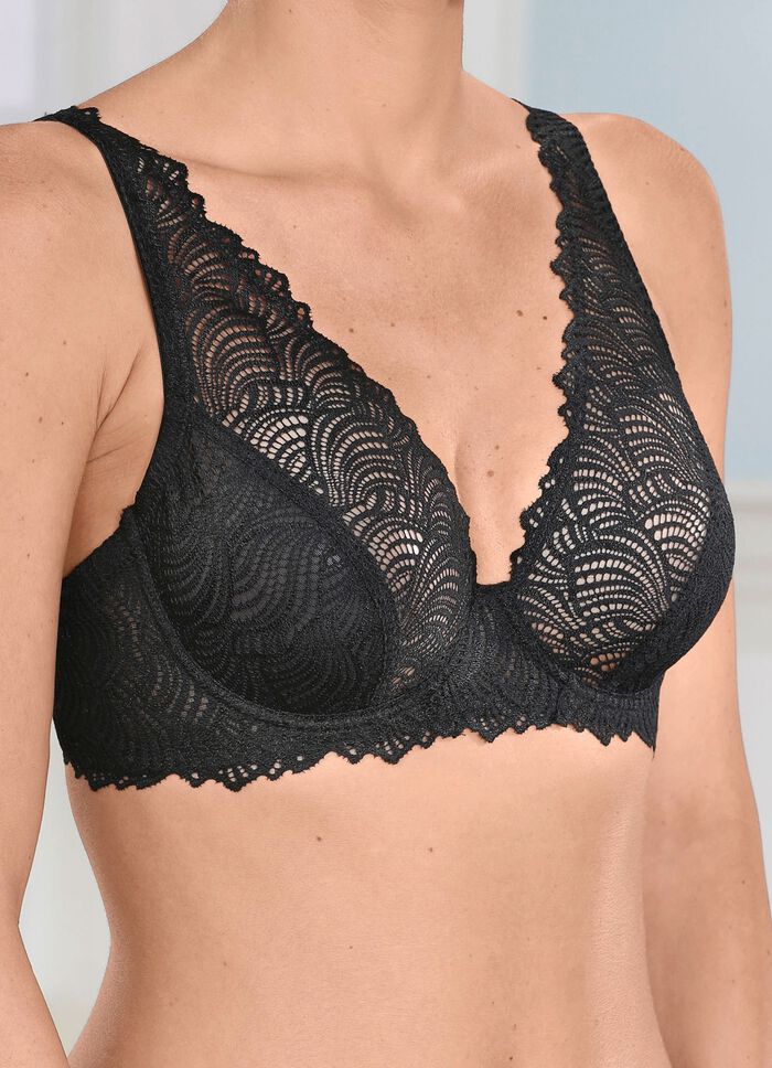 Natura beugel-bh van elastisch kant 