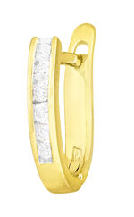 Klassieke oorringen met diamanten