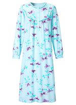 Nachthemd, lange knoopsluiting en geknoopte manchetten 