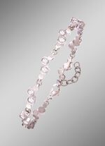 Titanium armband met synthetische zirkonia 