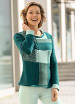 Trui met patchwork-motief 